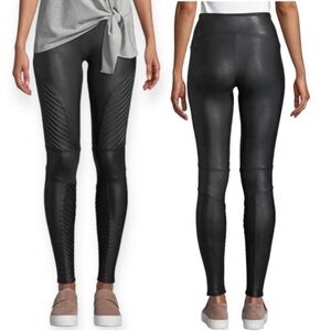 Spanx Faux Leather Moto Leggings, Small, Black, Vegan, Luxe
